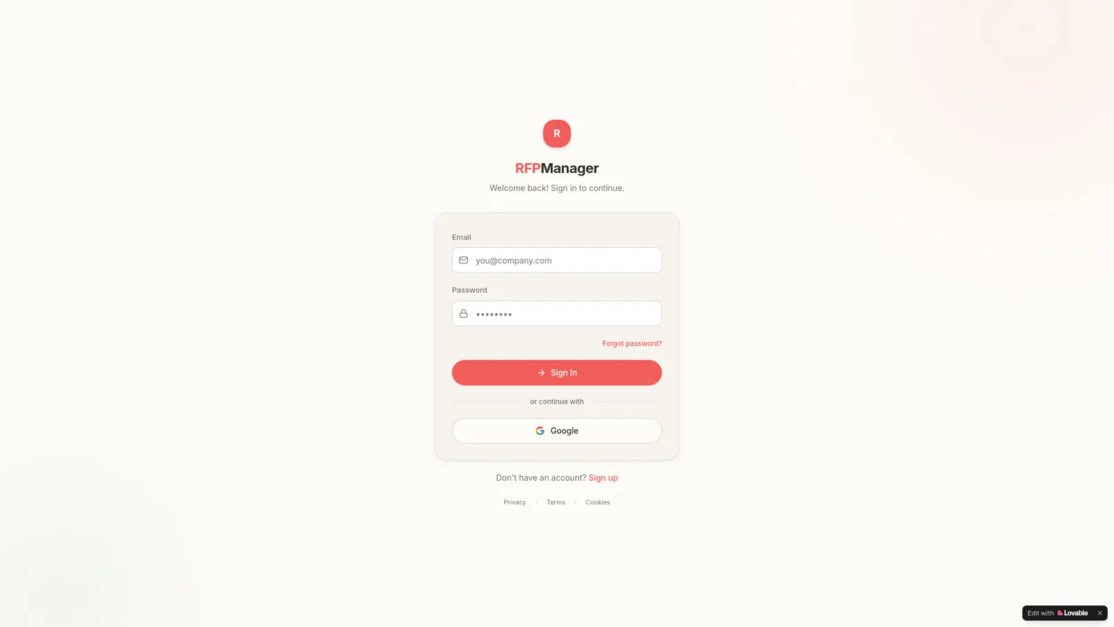 RFPManager hero