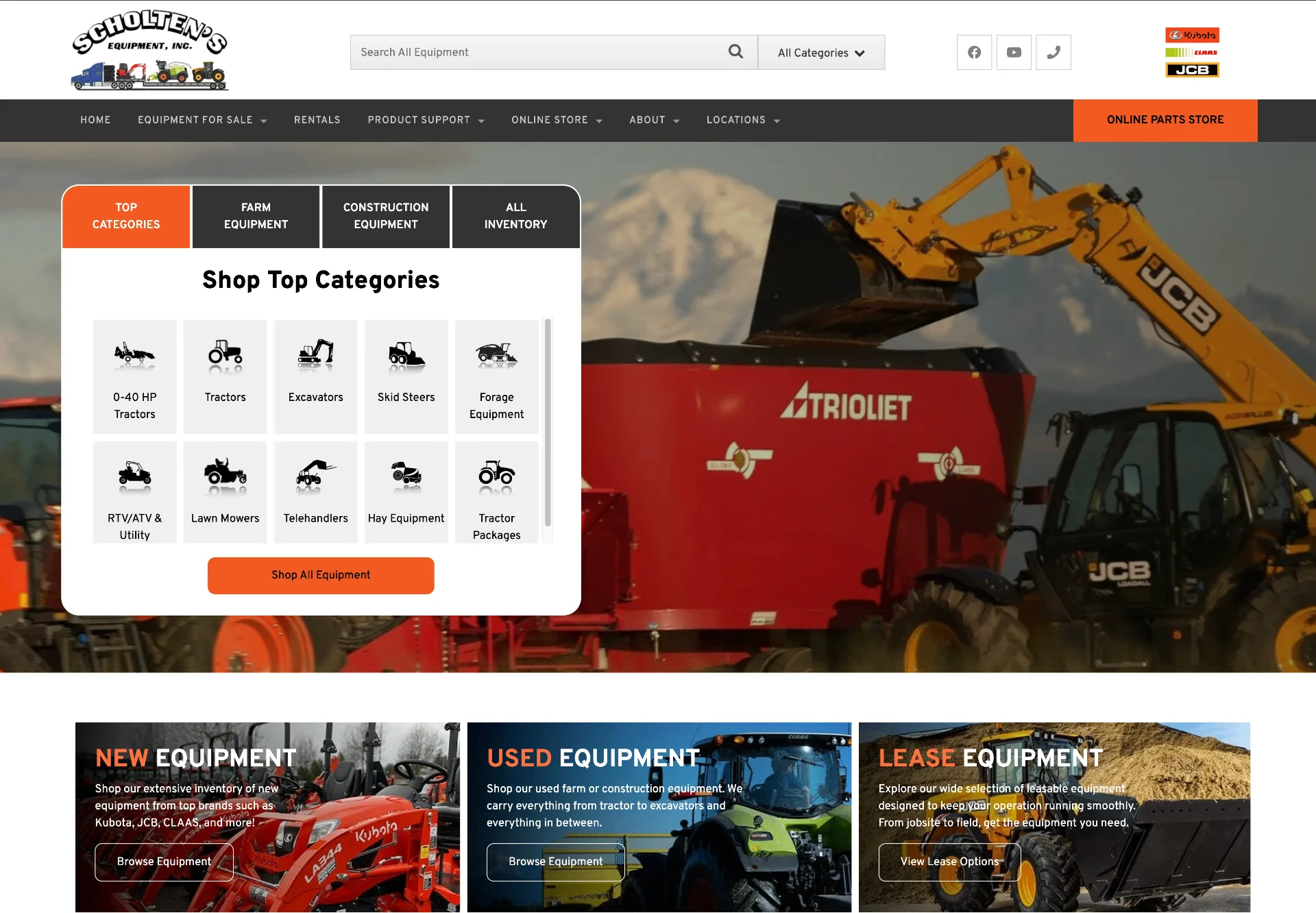 Scholten's Equipment hero